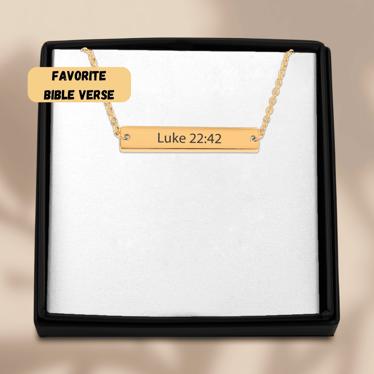 Personlig Smykke Bible Vers Halskjede