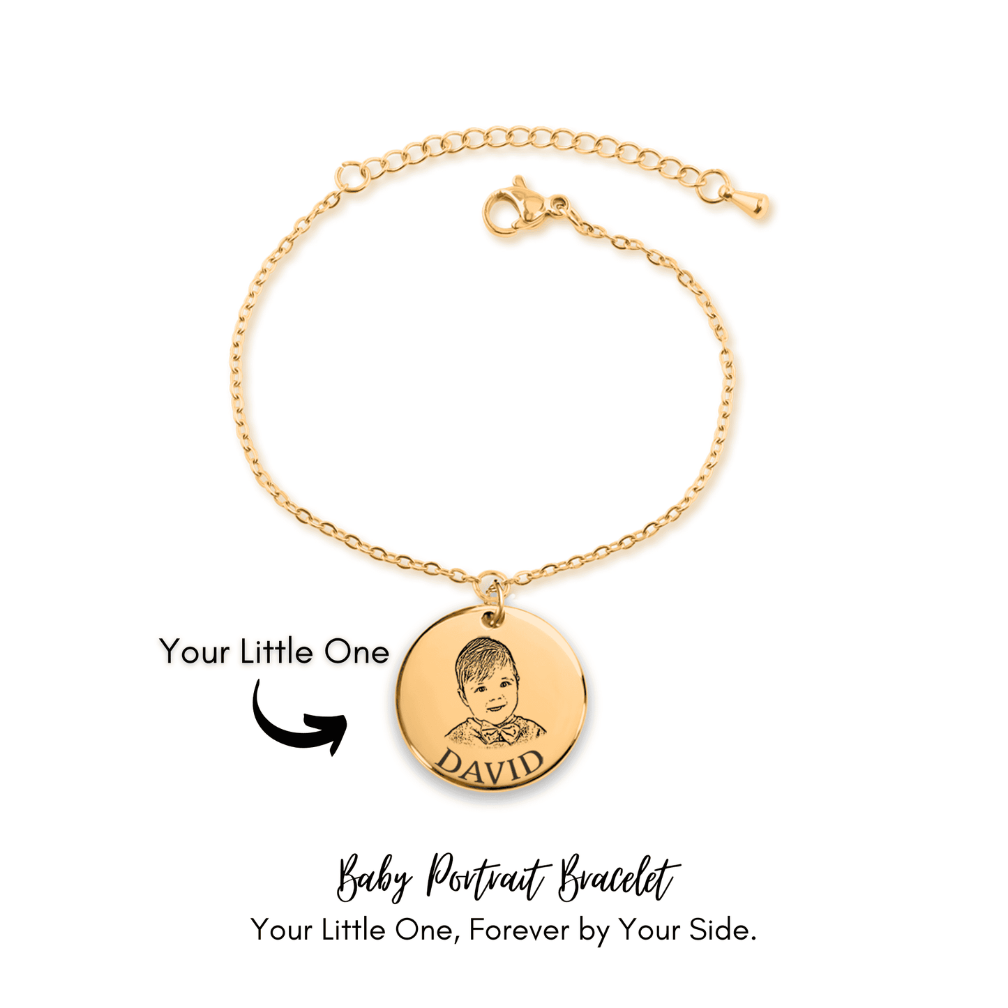 Personlig Smykke Armbånd Med Babyportrett