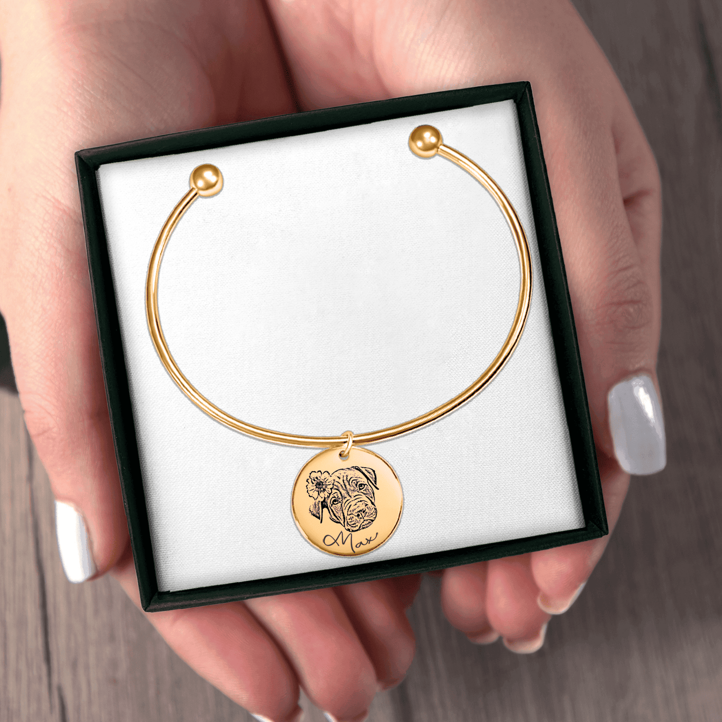 Armbånd med portrett av kjæledyr | Personlig Smykke