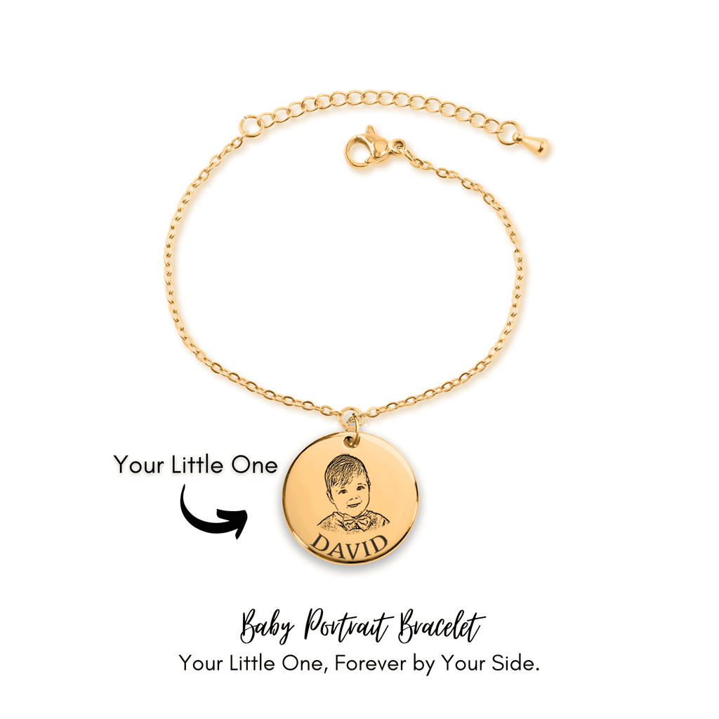Personlig Smykke Armbånd Med Babyportrett